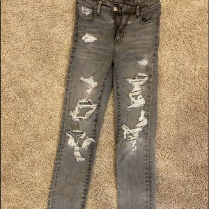 Grey American Eagle skinny jeans